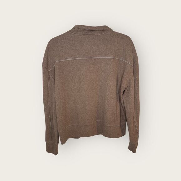 7Diamonds Generation Soft Quarter Zip Pullover in Chocolate Size Large - Picture 5 of 8